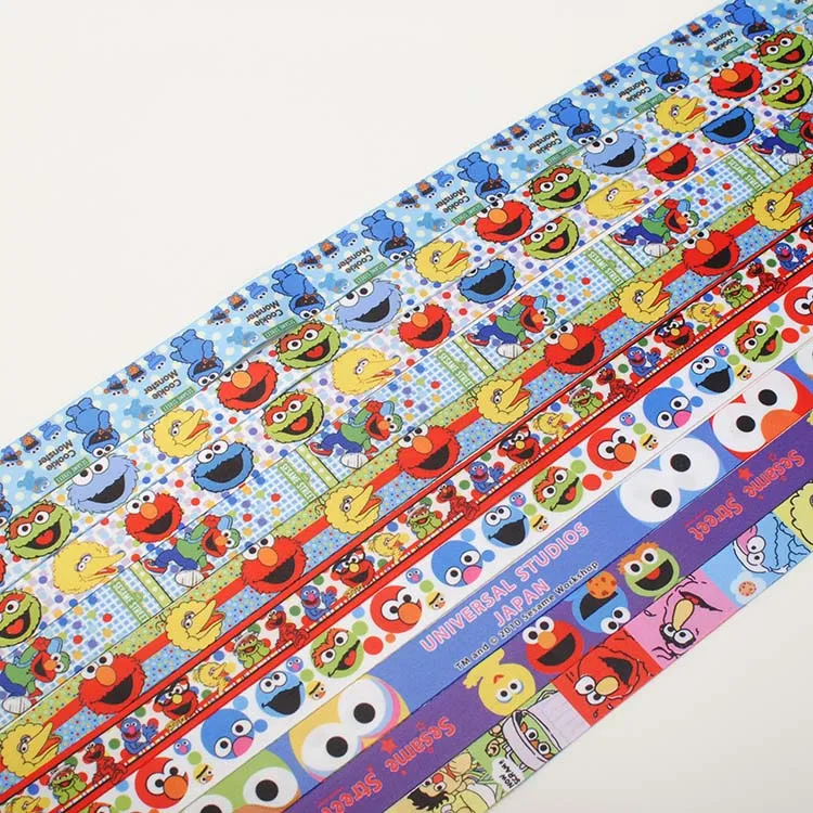 

new 100yards Double printed Kettle hanging belt cartoon ribbon Bottle Holder Neck Lanyard