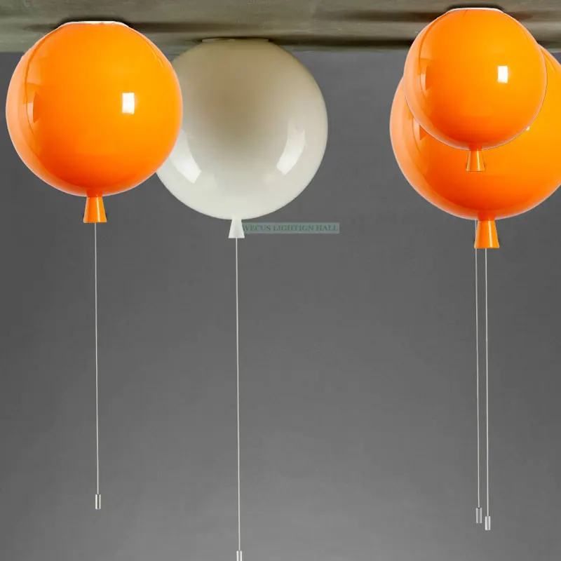  D300mm ball shape ceiling light beautiful children bedroom ballon lamp foyer colorful decoration li - 32672068438