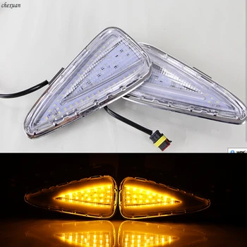 

CSCSNL 1 set trunning Yellow Signal DRL LED Daytime Running Light Led fog lamp cover For Toyota Camry 2015 2016 2017