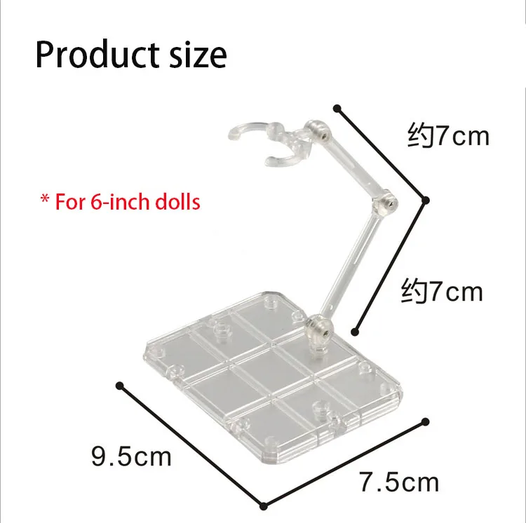 10 Pcs Action Figure Base Suitable Display Stand Bracket for 1/144 1/100 Hg/rg Sd Rabot/animation Stage Act Suit