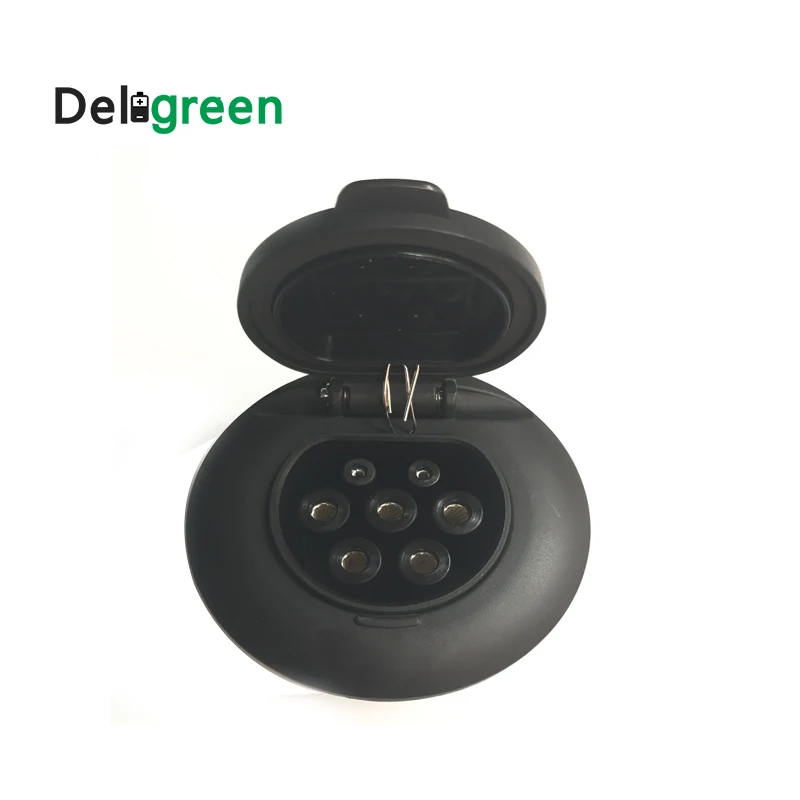 

10pcs Deligreen Duosida 32A power supply side IEC62196-2 European standard inlet without Cable EU plug for Charging Station