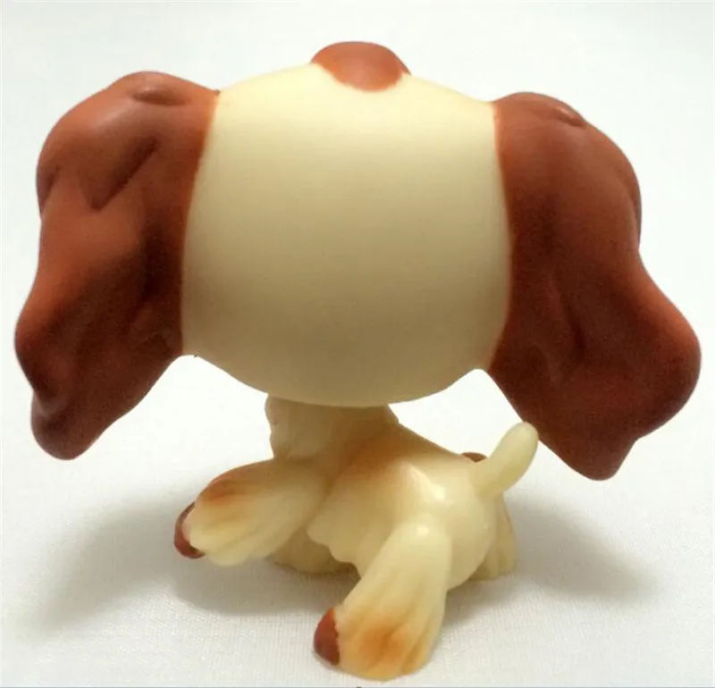 Pet Shop Lps Toys #748 Cream Tan Cocker Spaniel Littlest Dog Flower Star Eyes Rare Animal Toys Kids Gift Original Free Shipping