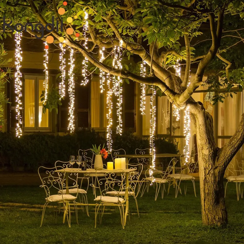 thumbnail image 1 of Guirnalda de luces LED conectables de 4 mx1,5 m, guirnalda de luces navideñas, árbol, decoración para exteriores, jardín, fiesta, boda, 1 of 4