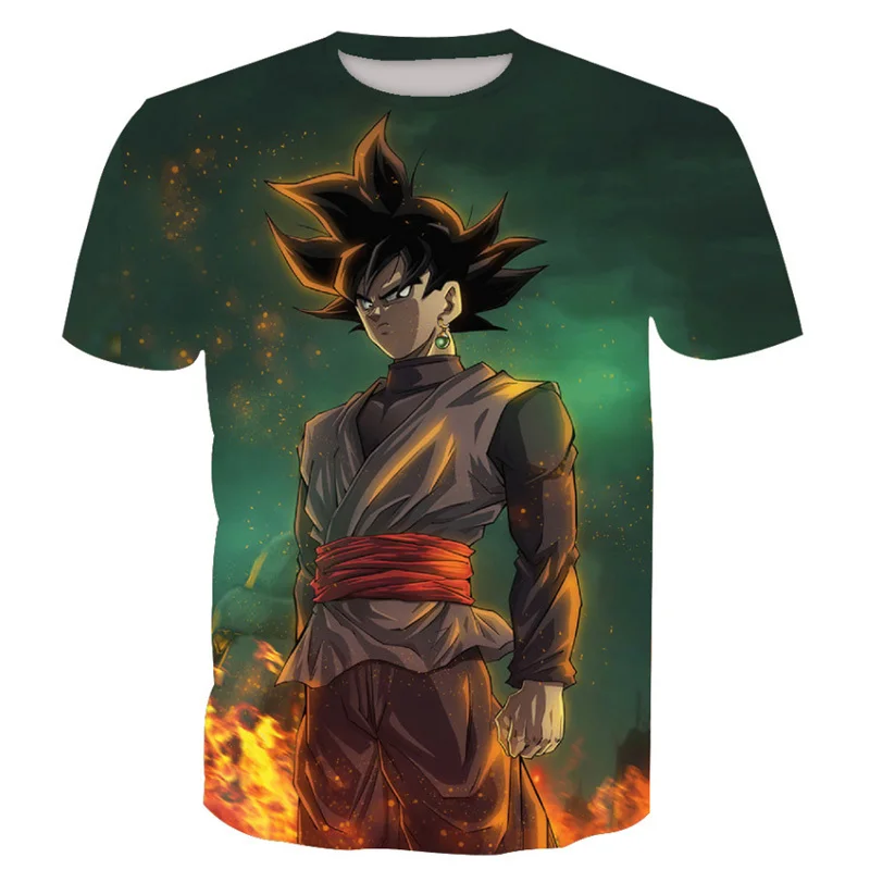 

Dragon Ball Z Son Goku Men Summer T-shirt Super Saiyan Gokou Gohan Kakarotto Short Sleeve T shirts Fashion Tops Tees Plus Size