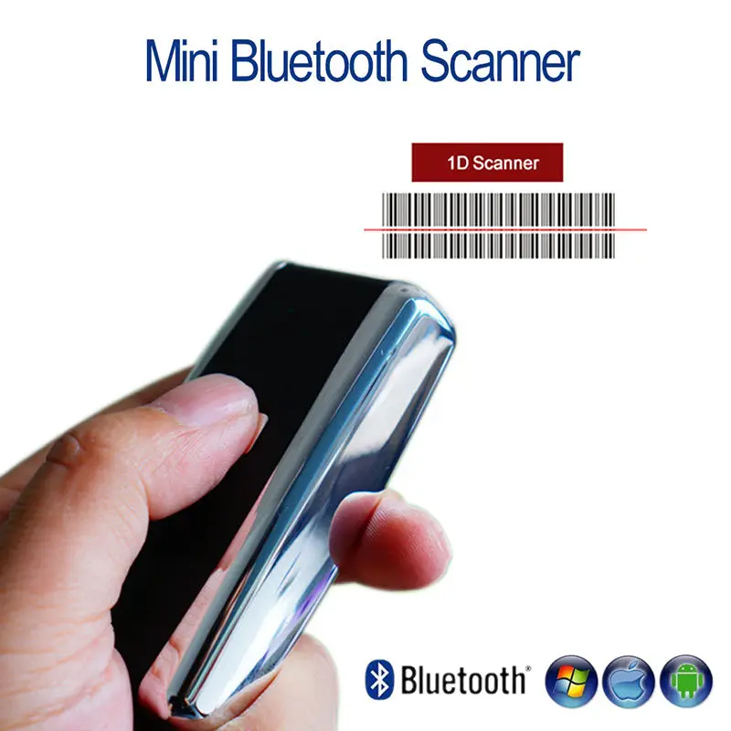 

QS-S01 CCD/Laser Portable Scanner Barcode 1D Wireless Bluetooth Pocket USB Scanner For Android IOS Windows 1D Scanner