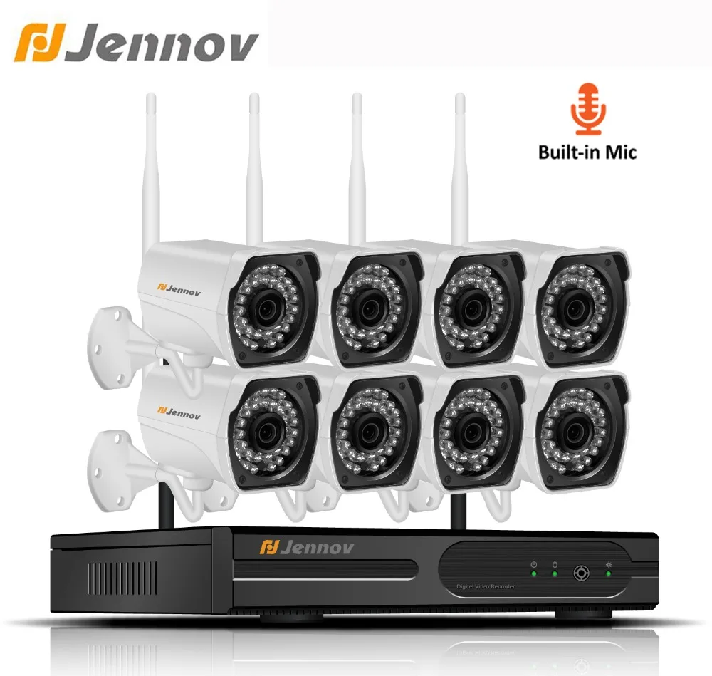 Jennov 8CH 1080P 2 0MP HD Kit font b CCTV b font IP Camera font b