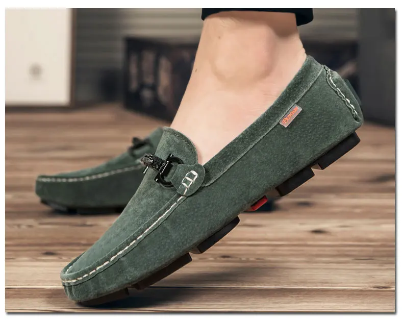 GLAZOV Brand Spring Summer Hot Sell Moccasins Men Loafers High Quality Genuine Leather Shoes Men Flats Lightweight Driving Shoes