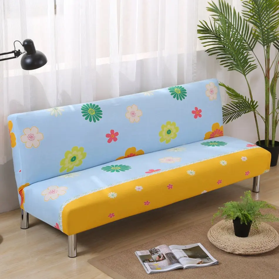 Полосы диван-кровать Чехлы для гостиной многоразмерные украшения дома безрукавные Чехлы для кресел универсальные полосатые чехлы - Цвет: YiLanFangHua