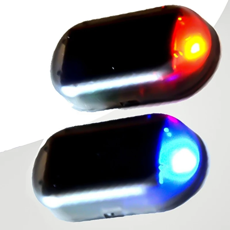 

Solar Power Car LED Light Alarm Red Auto Anti-theft Warning Flashing LampS
