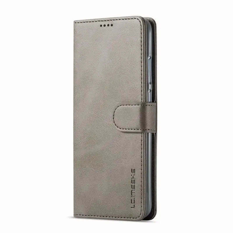 Gray Чехол-Кошелек для huawei P, умный чехол, откидной кожаный роскошный чехол для huawei Honor 9 Lite, чехол для телефона для huawei P Smart, чехол - Цвет: Gray