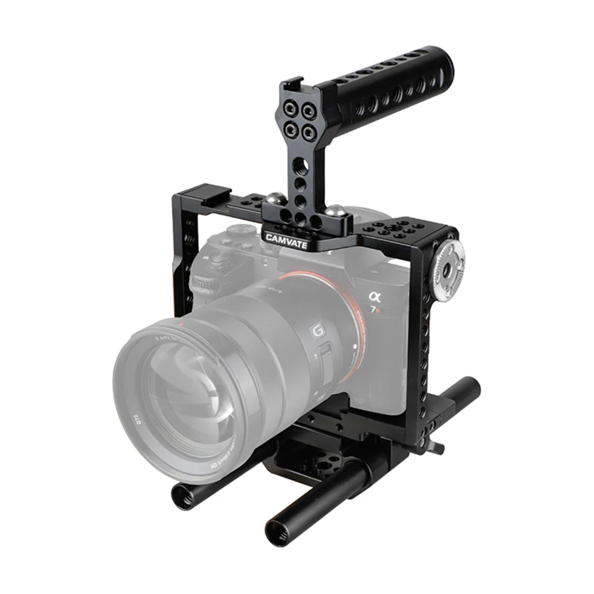 Камера CAMVATE с ручкой сверху и двойным стержнем 15 мм для a7 II a7R a7S III a9 Series