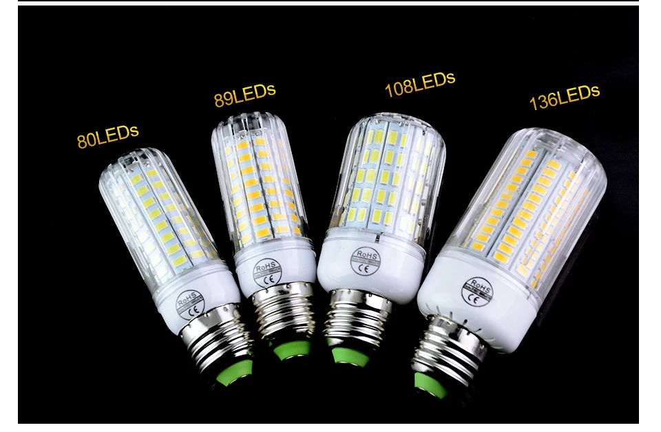 E27 LED Lamp SMD5730 220V 110V Corn Bulb 24 30 42 64 80 89 108 136LEDs Bombillas Light Bulbs For Home Decoration Ampoule (11)