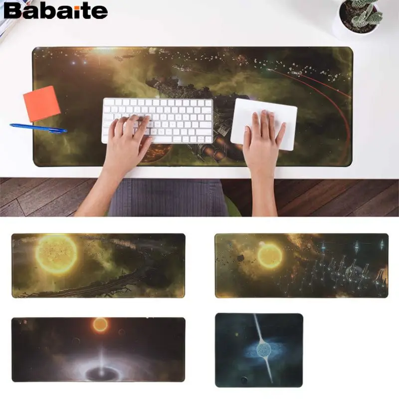 

Babaite Stellaris Locking Edge Mouse Pad Game Speed/Control Version Large Gaming Mouse Pad