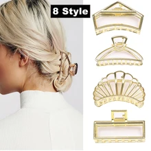 Горячая Распродажа, модные квадратные металлические когти для волос, жемчужные заколки для волос, женские заколки, держатель для волос для душа, аксессуары для волос