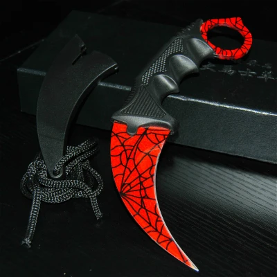 CS GO бабочка в ноже Karambit складной нож тренировочный нож подарок balisong Практичный Нож не заточенный металл - Цвет: 9