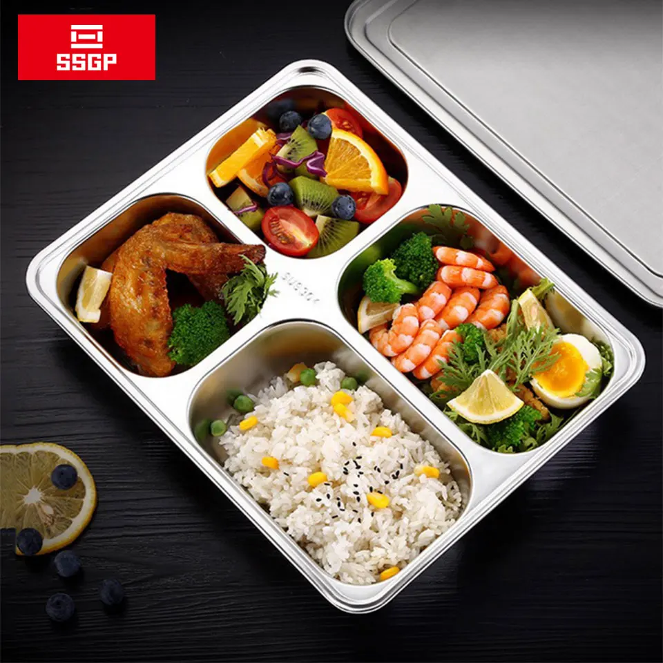 304 Нержавеющая Сталь Bento коробка большой емкости микроволновая печь с подогревом