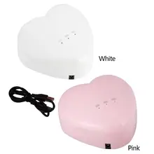 16 Вт мини в форме сердца UVLED USB кабель гелевая лампа Сушилка для ногтей отверждение для ногтей инструменты для дизайна ногтей Маникюр Педикюр сушилка машины инструменты