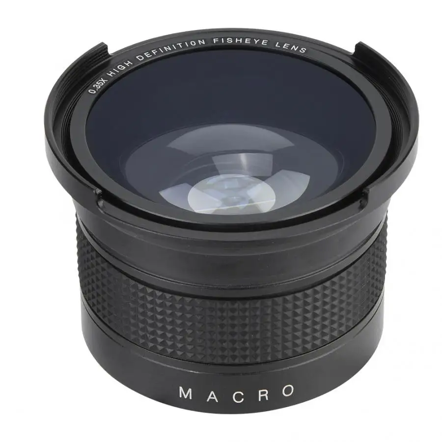 

52mm 0.35X Universal Wide Angle Fisheye Lens with Lens Caps Storage Pouch for SLR DSLR Free Shipping