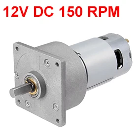 

Uxcell Hot Selling 1PCS ZGA60FM DC 12V 150 RPM Gear Motor High Torque Electric Reduction Gearbox Centric Output 19x8mm D Shaft