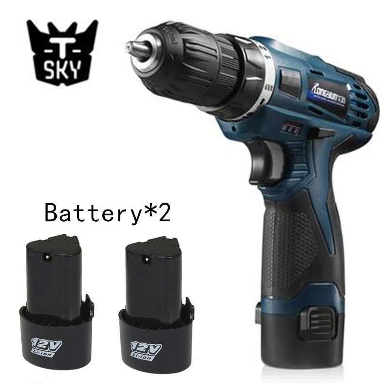 12V Electric Screwdriver Multi-function Cordless Charging Drill bit Rechargeable Battery*2 Parafusadeira Furadeira Power Tools 12V Electric Screwdriver Multi-function Cordless Charging Drill bit Rechargeable Battery*2 Parafusadeira Furadeira Power Tools