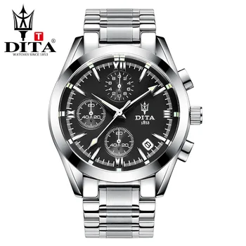 

DITA Business Watch Stainless Multi-Function Chronograph Wristwatch Stopwatch Auto Date Luxury Quartz Watches Montre Homme