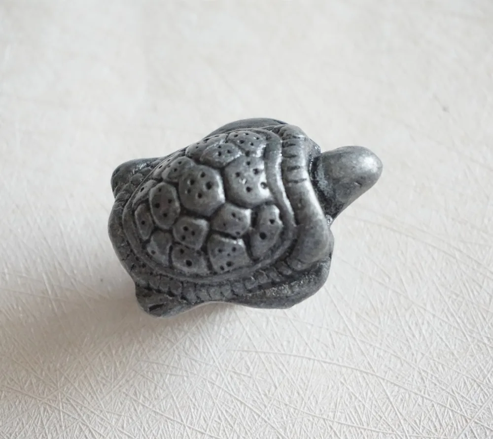 

Turtle Tortoise Antique Silver Black Dresser Knob Drawer Knobs Kitchen Cabinet Door Knobs Handle Unique Hardware Rustic