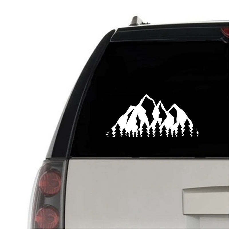 Mountain Tree Range Sticker Car Decor