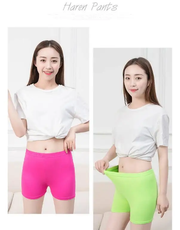 VISNXGI Women Shorts Summer Sports Ladies Breathable Elastic Waist Short Candy Colors Casual Fitness Workout Skinny 2021 Short