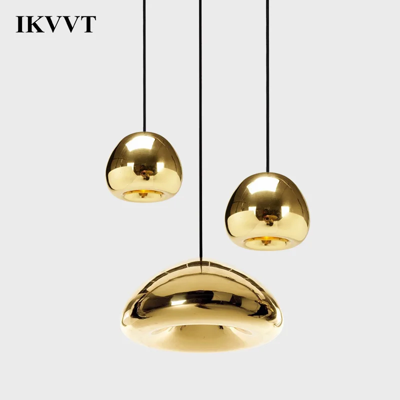 IKVVT E27 Modern Lamp Shade Glass Pendant Light Loft Lighting Dining Room Restaurant Hanging Living Fixtures | Лампы и освещение