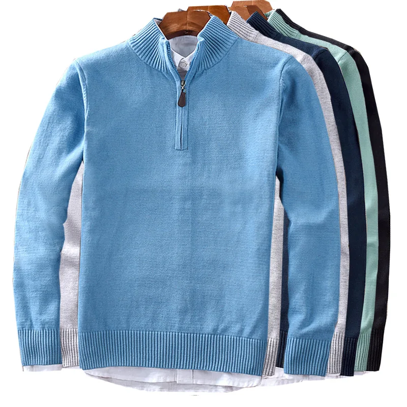 

Men's Turtleneck Sweater 2018 New Autumn Winter Solid Color Sweater Casual Sweater Slim Fit Brand Simple Knitted Twist Pullovers