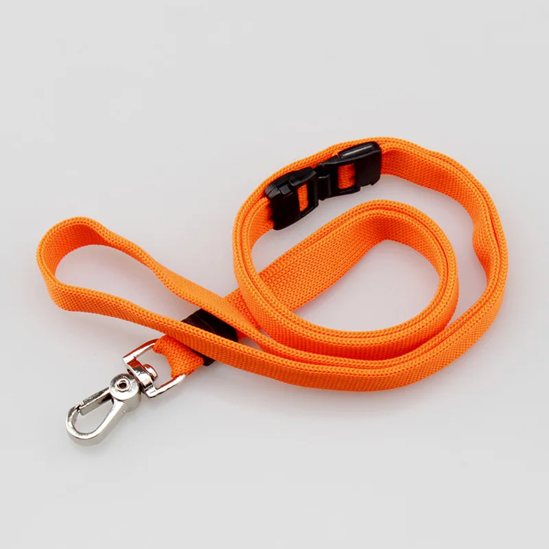 5 шт./лот ID приспособление для бейджа полиэстер шнур 1 см ширина держатели кредитных карт/ID лента-держатель для бейджей 6 цветов офисные принадлежности - Цвет: Оранжевый
