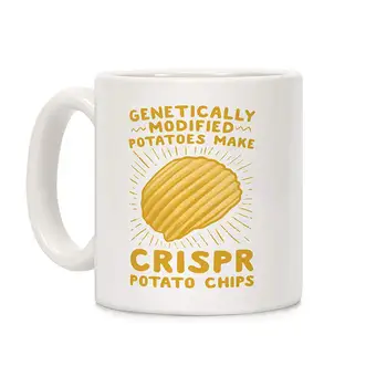 

Crispr Potato Chips White 11 Ounce Ceramic Coffee Mug