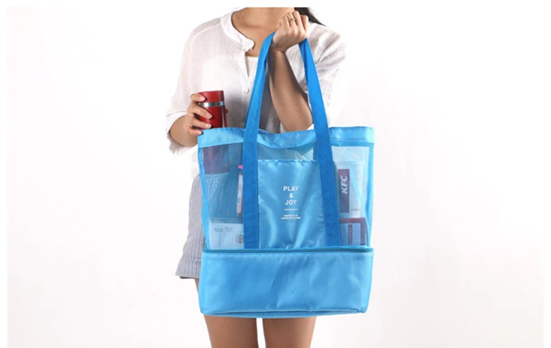 

Camping picnic bag Insulated Cooler Lunch Storage Bags Makeup Handbag