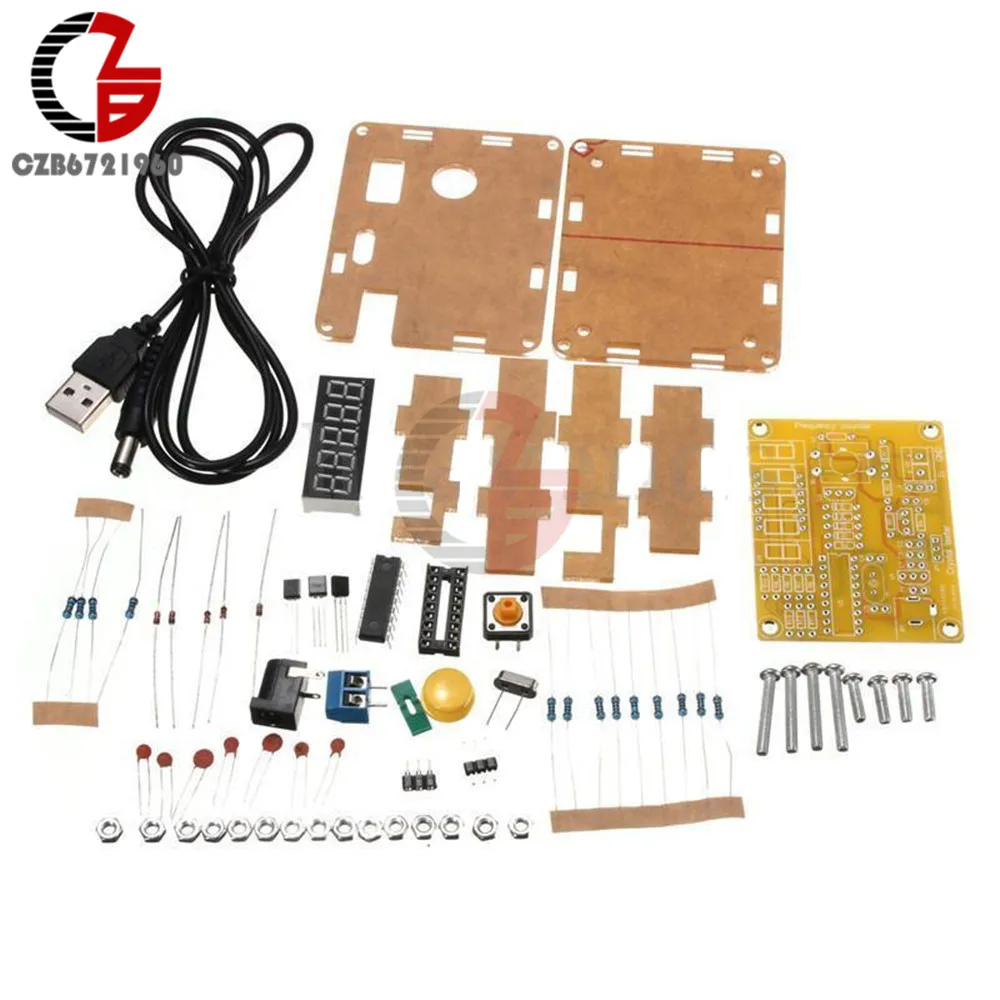 50 MHz Quarzoszillator Digital LED Frequenz Tester Frequenz Meter DIY Kit 1Hz Gehäuse DIY