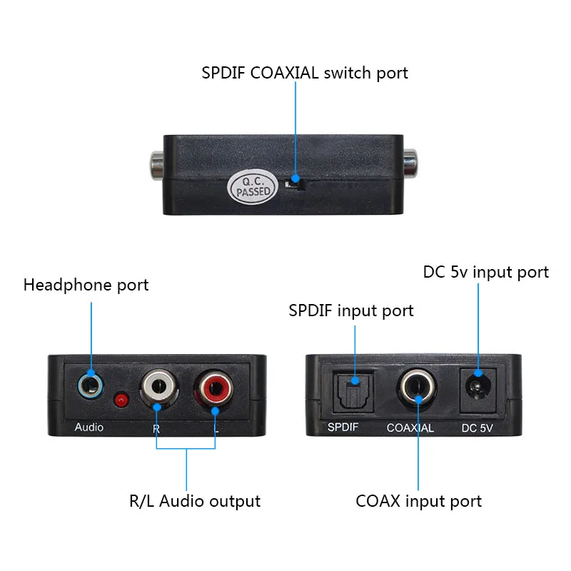 Цифровой аудио декодер Поддержка Dolby Digital AC-3 Dolby Pro Logic L/R аудио 3,5 мм наушники dts аудио декодер