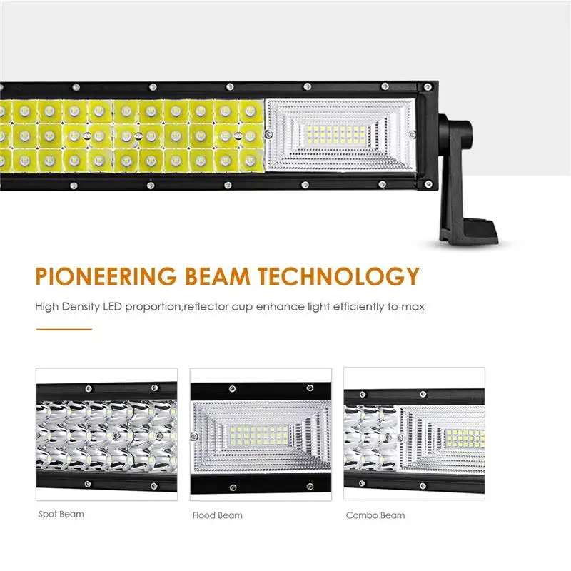 Oslamp 3 ряда 2" 34" 4" 50" Автомобильный прямой светодиодный светильник светодиодный Рабочий фонарь комбинированная лампа для 4x4 грузовика ATV прицепа автомобиля внедорожного вождения