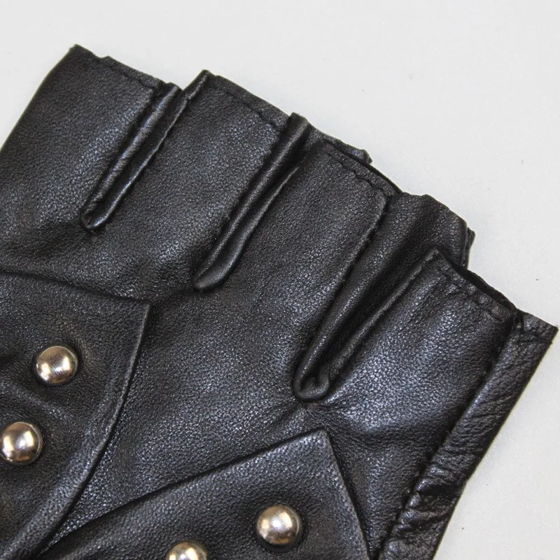 2015-New-Summer-autumn-Women-genuine-leather-fingerless-semi-finger-driving-punk-rivert-lovely-bow-knot (5)