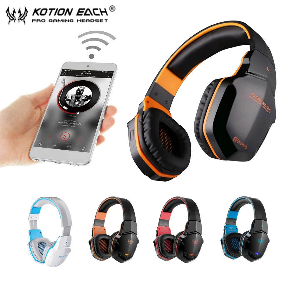 KOTION EACH B3505 беспроводная Bluetooth гарнитура повязка на голову игровая гарнитура с микрофоном BT4.1 стерео наушники для iPhone huawei