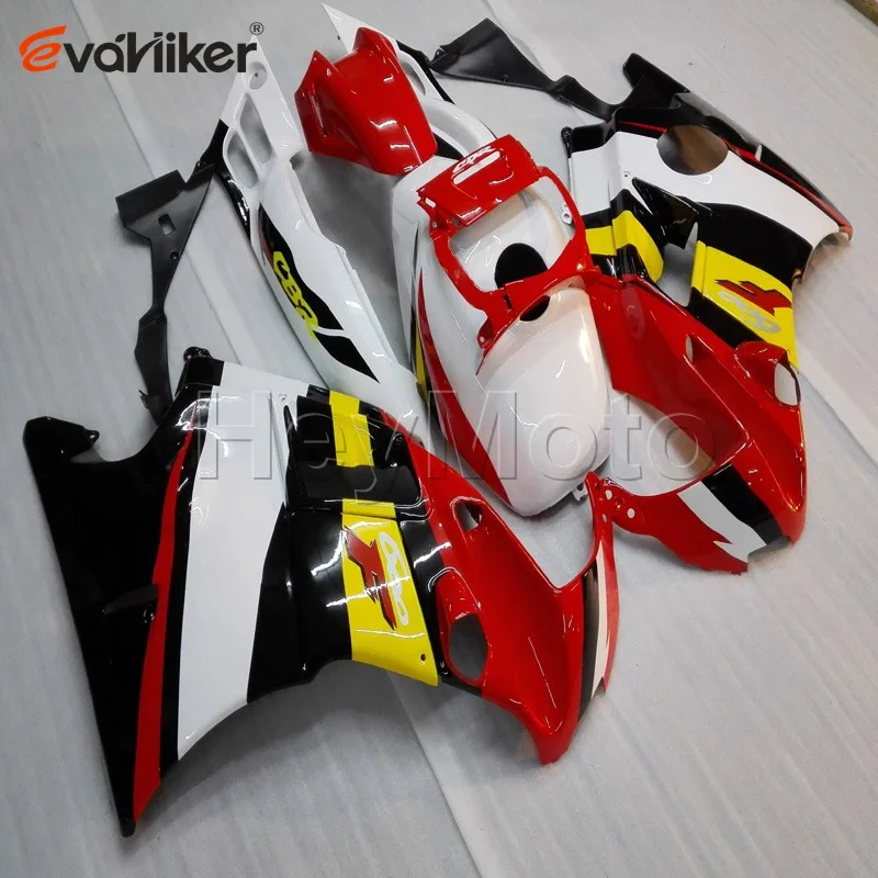 ABS Комплект пластиковых деталей кузова для CBR600F2 1991 1994 CBR600 F2 1992 93 94 желтая белая