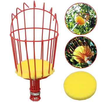 

Garden Accessories Aluminum Deep Basket Fruit Picker Convenient Horticultural Fruit Picker Gardening Apples Peach Picking Tools
