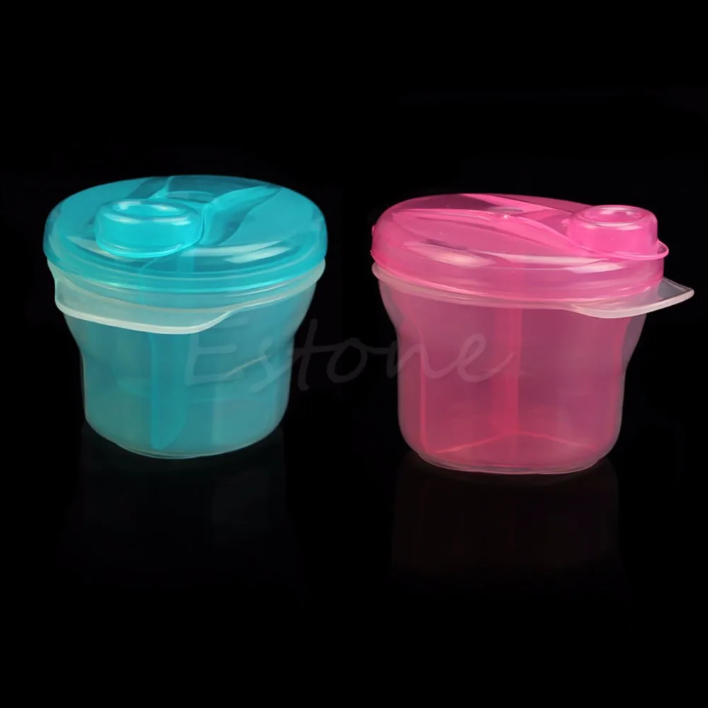 

Portable Baby Three Milk Powder Formula Dispenser Food Container Storage Feeding Box