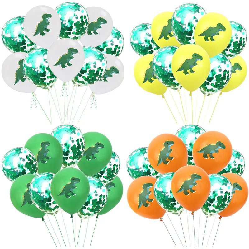 

10pcs 12 Inch Dinosaur Party Balloons For Birthday Party Decorations Kids Dinosaur Theme Ballons