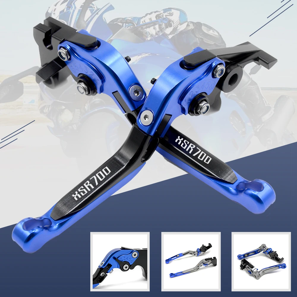 CNC Motorcycle Accessories Adjustable Folding/Foldable Extendable Brake Clutch Levers For Yamaha XSR 700 ABS 2016 Free Shipping