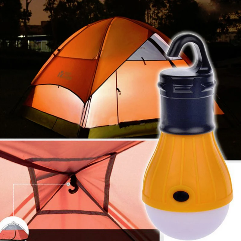 

LED Bulb Portable Lantern Waterproof Flashing for Ultralight Tent use Battery Emergency Lamp in Car Tent Roof Camping Hook light
