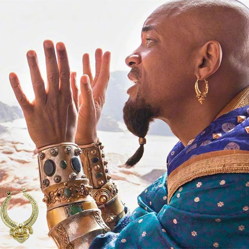 

2019 New Drop Earrings Will Smith Earrings Cosplay Lamp God Earrings