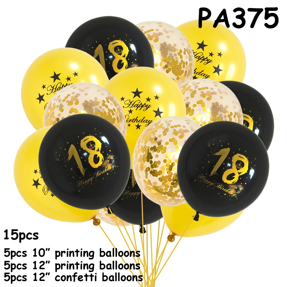 

18 Birthday Balon Party Helium Air Balloon 18 Years Baloon Birthday Party Decorations Adult for 18th Birthday Balloon Deco