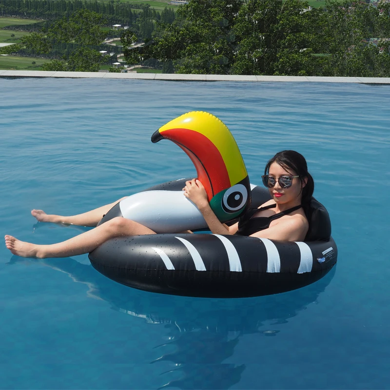 2019 Balck Toucan полосатый Единорог плавательный круг бассейн плавающие водные