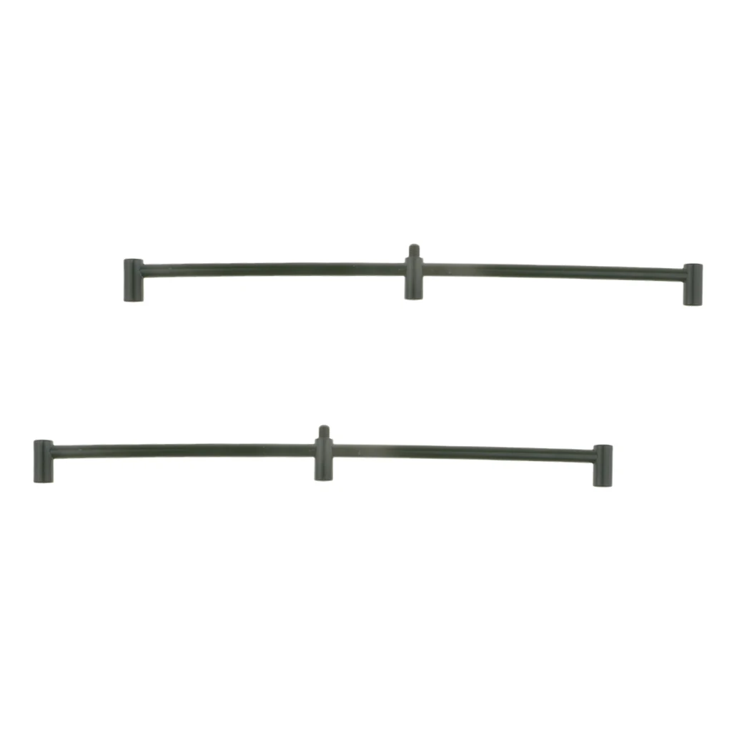 2x Metal Carp Fishing Buzz Bar Fishing Rod Pod Holder Buzzer Bar For 3 Rods
