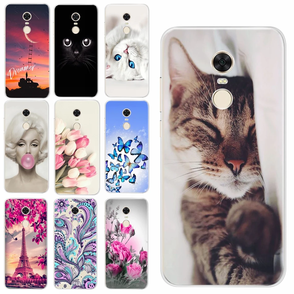 

Fashion Silicone Phone Case For Xiaomi Redmi Note 4X Case Redmi Note 4 Global Version Back Cover Cases For Redmi Note 4X Pro
