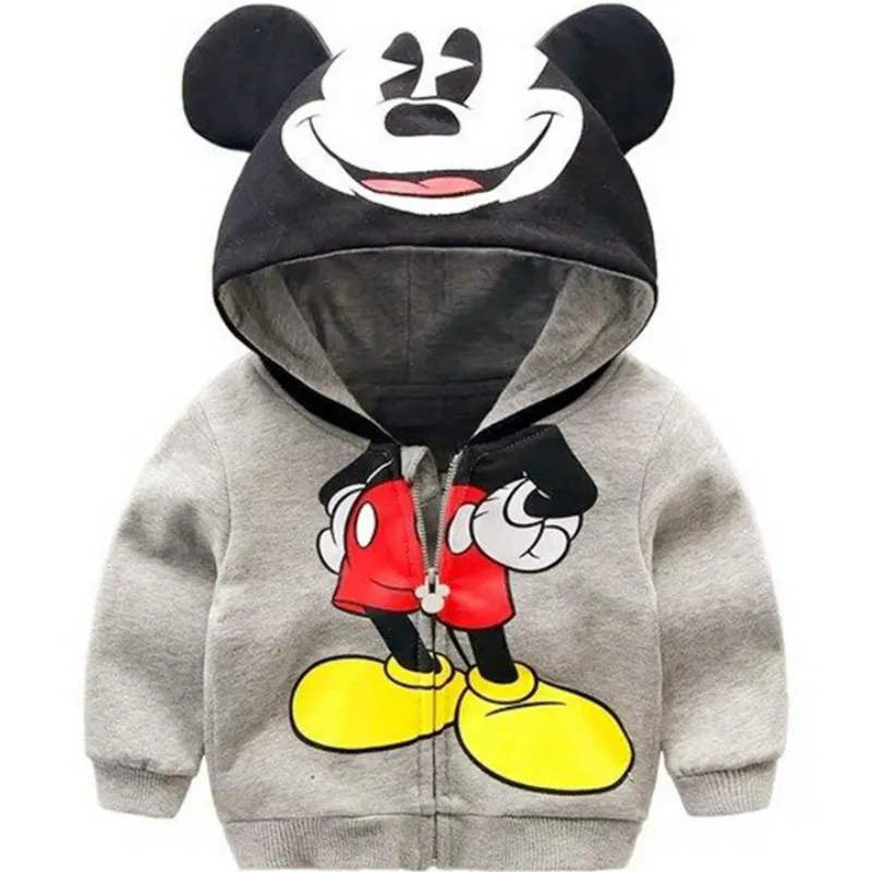 

Toddler Boy Jacket 2019 Spring Autumn Fashion Cute Kids Girl Outerwear Cartoon Clothes Moleton Coat Children Zipper Hoodies